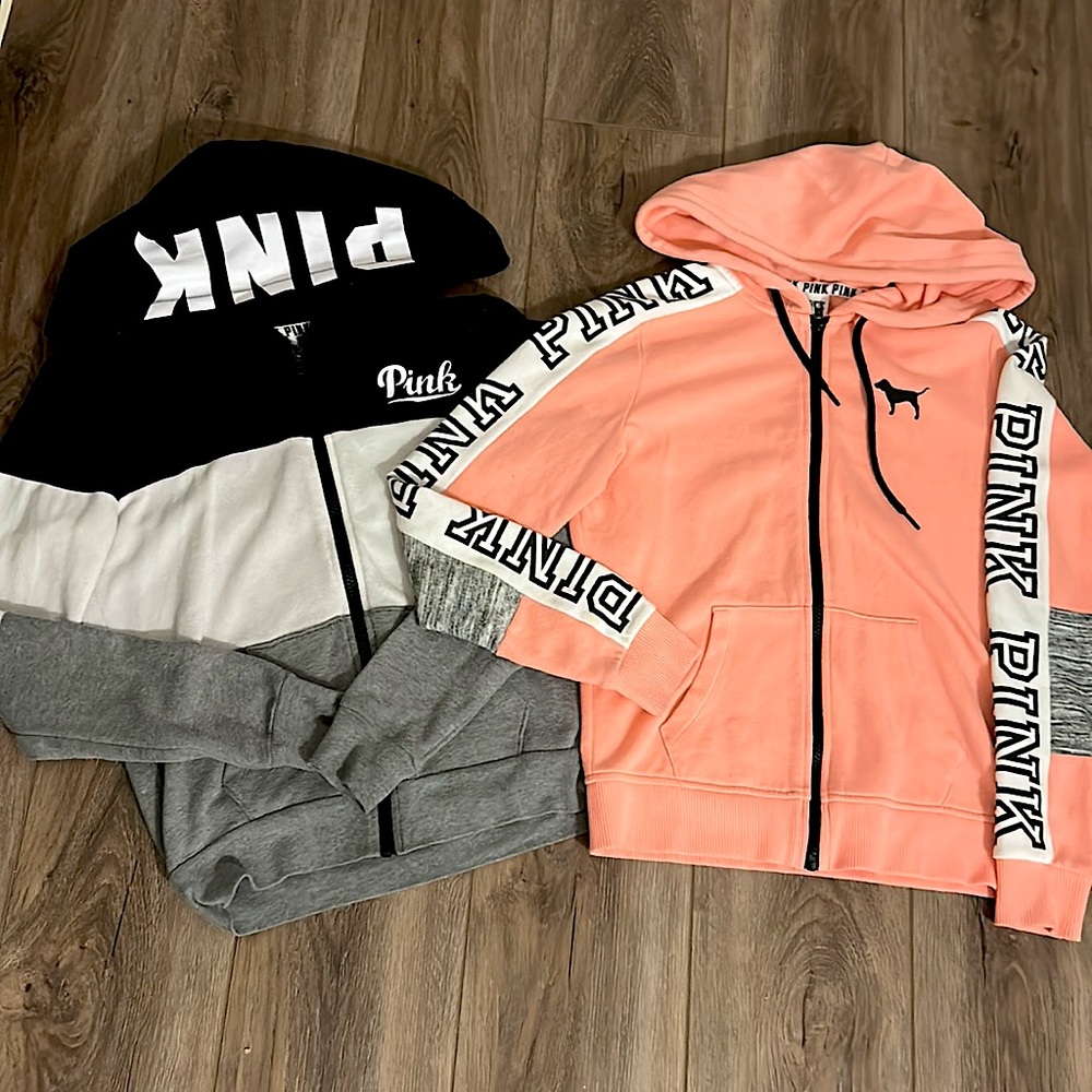 Xs Pink hoodies.